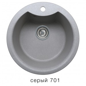 8252 Мойка Tolero R-108Е №701 (Серый) d510
